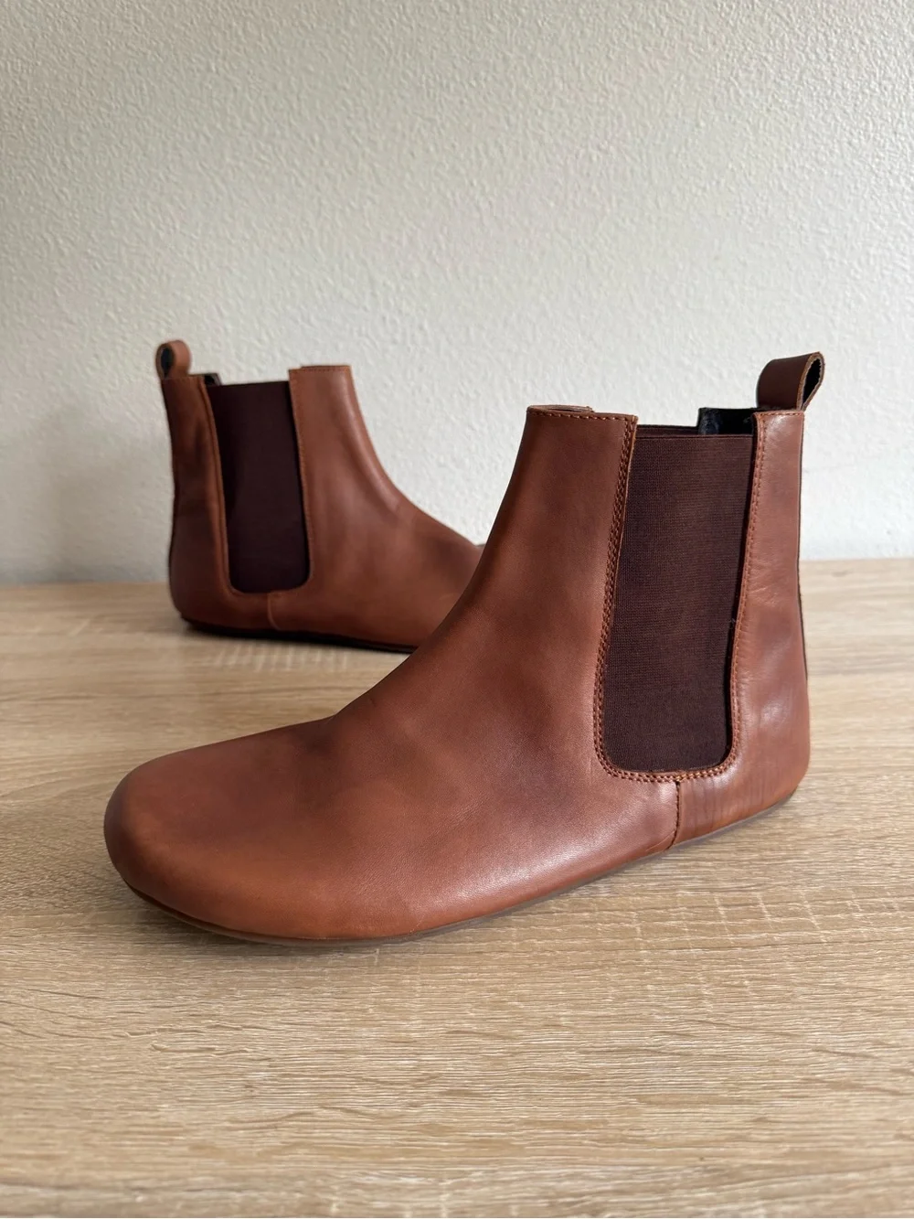 FeetSutra brown Leather Barefoot Chelsea Boots men’s Sz 10
